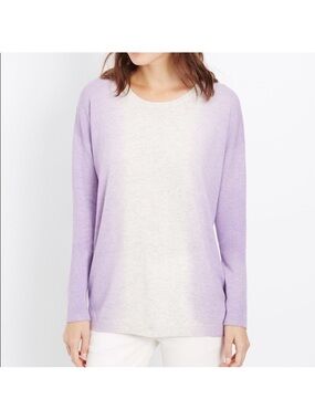 Vince purple and Gray ombré dip sweater Cashmere/wool